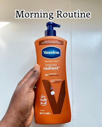 Vaseline Cocoa Radiant Morning Routine | Body Lotion Demo Vaseline Cocoa Radiant Morning Routine | Body Lotion Demo